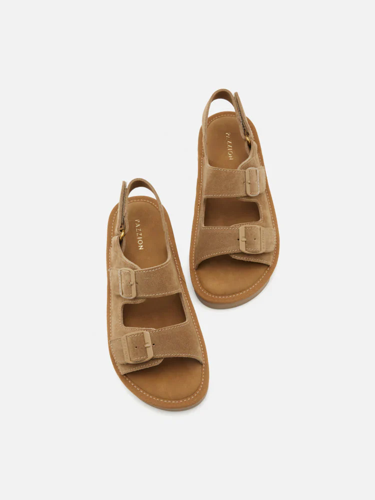 Oriolle Suede Platform Slingback Sandals - Image 13