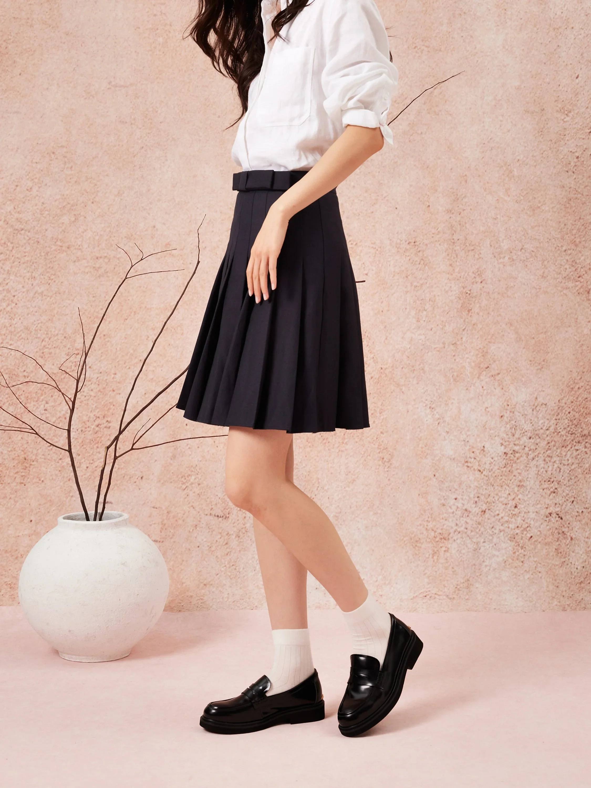 Finn Studded Heel Penny Loafers - Image 11