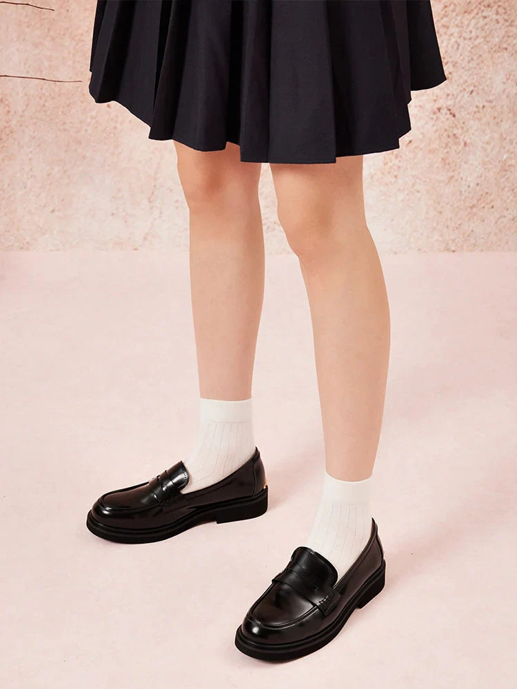 Finn Studded Heel Penny Loafers - Image 14