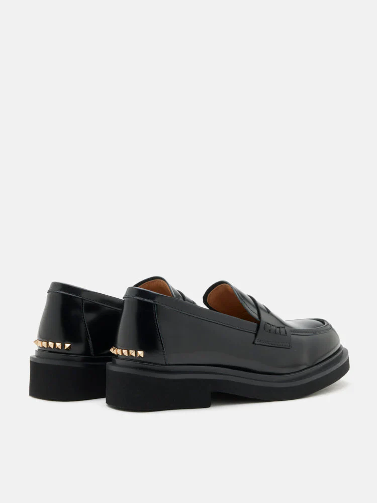 Finn Studded Heel Penny Loafers - Image 18