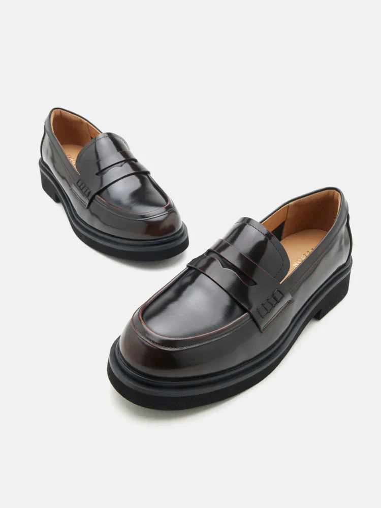 Finn Studded Heel Penny Loafers - Image 3