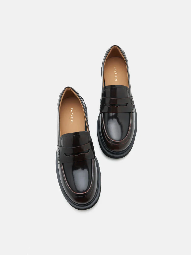 Finn Studded Heel Penny Loafers - Image 6