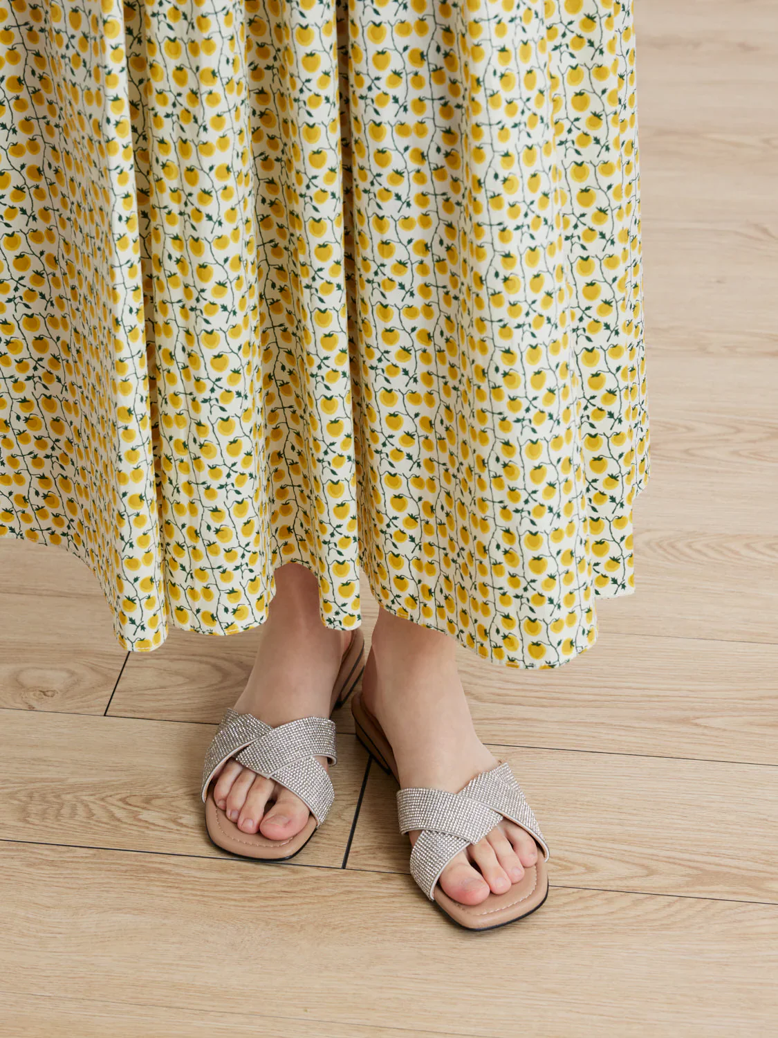 Xaviera Crystal Twist Slides - Image 9