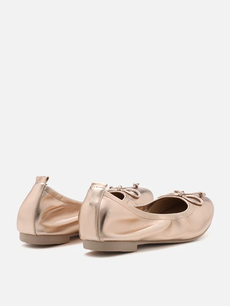 Avery Bow Covered Flats - Image 14