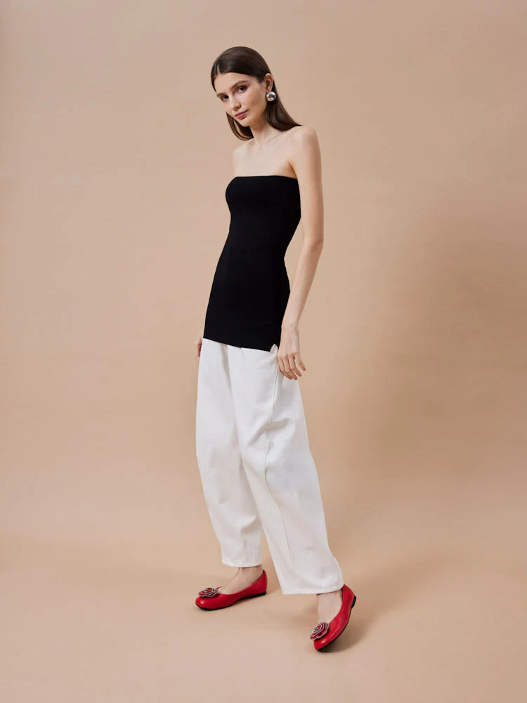 Zosia Zipper Rose Ballet Flats - Image 6