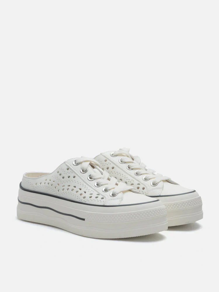 Wilhelmina Slip-on Pearl Bow Sneakers - Image 11