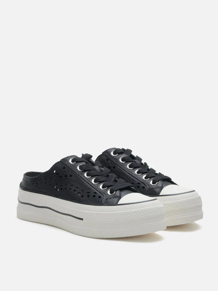 Wilhelmina Slip-on Pearl Bow Sneakers - Image 3