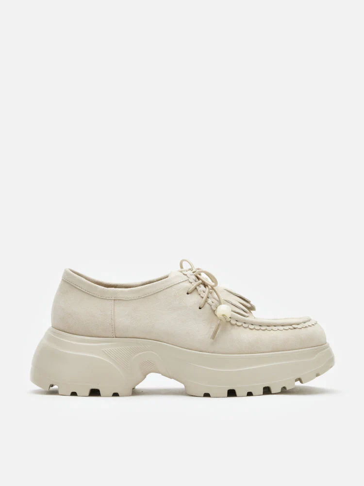 Maeve Suede Fringed Loafers - Image 12
