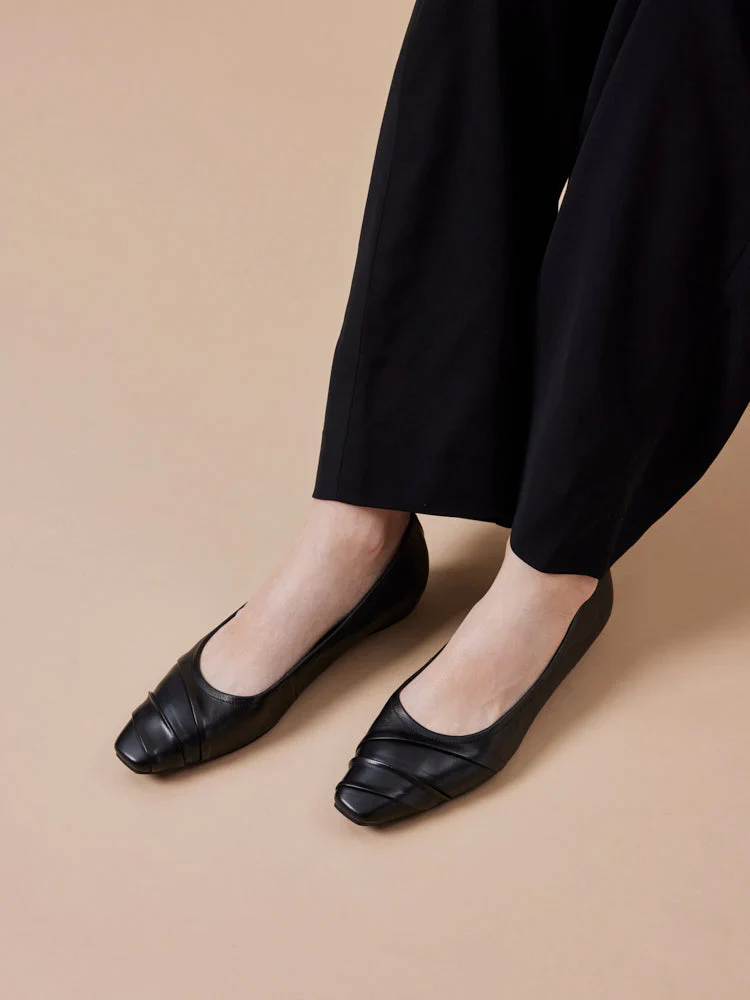 Elie Ruched Padded Flats - Image 10
