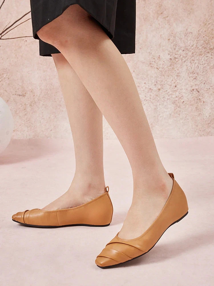 Elie Ruched Padded Flats - Image 2