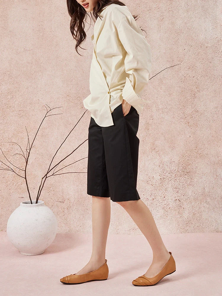 Elie Ruched Padded Flats - Image 5