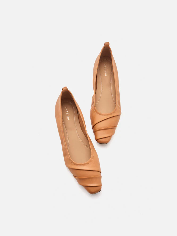 Elie Ruched Padded Flats - Image 7