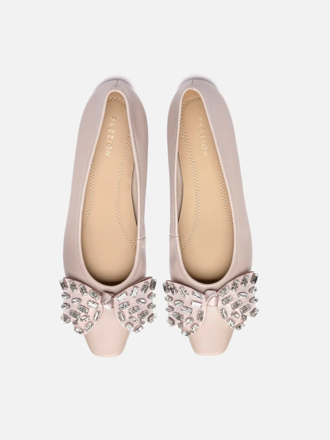 Halisse Diamante Bow Leather Flats - Image 15