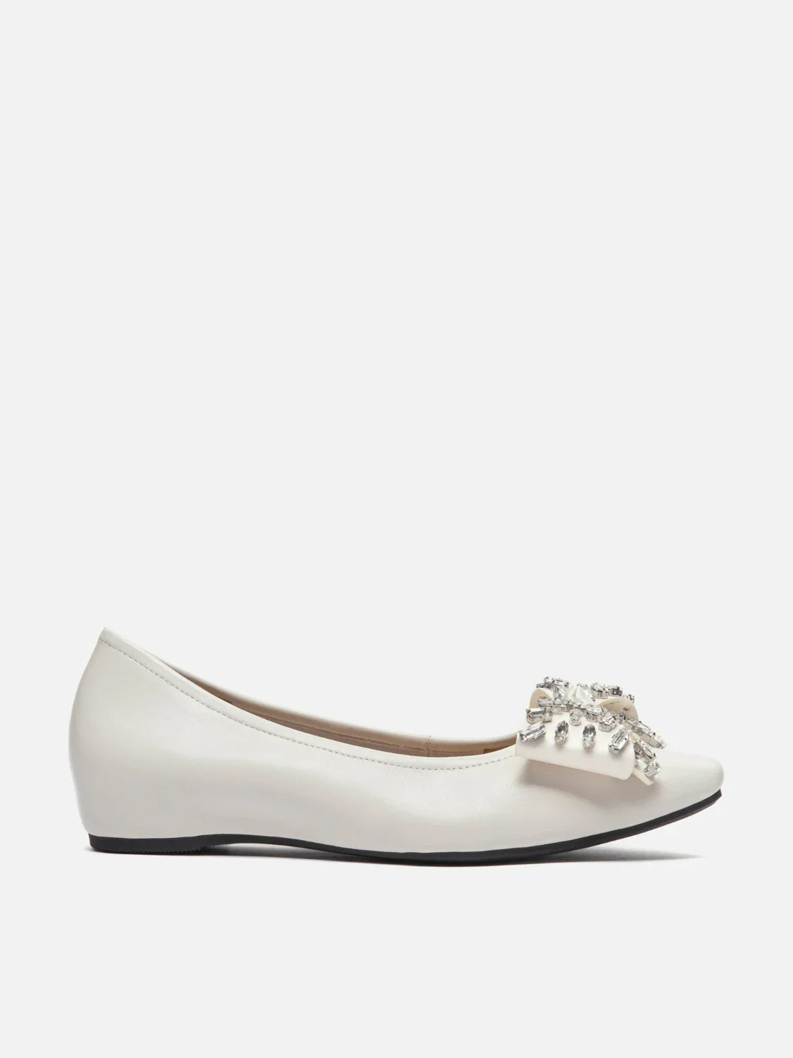Halisse Diamante Bow Leather Flats - Image 5