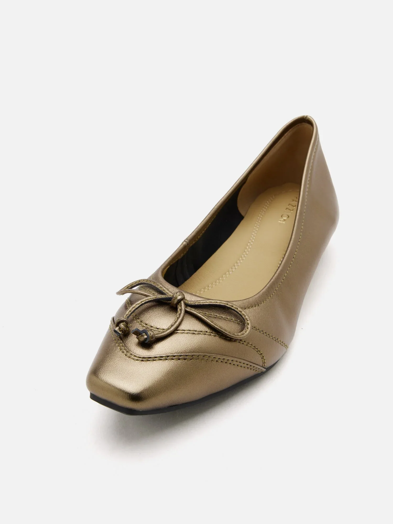 Iridelle Bow Leather Flats - Image 10