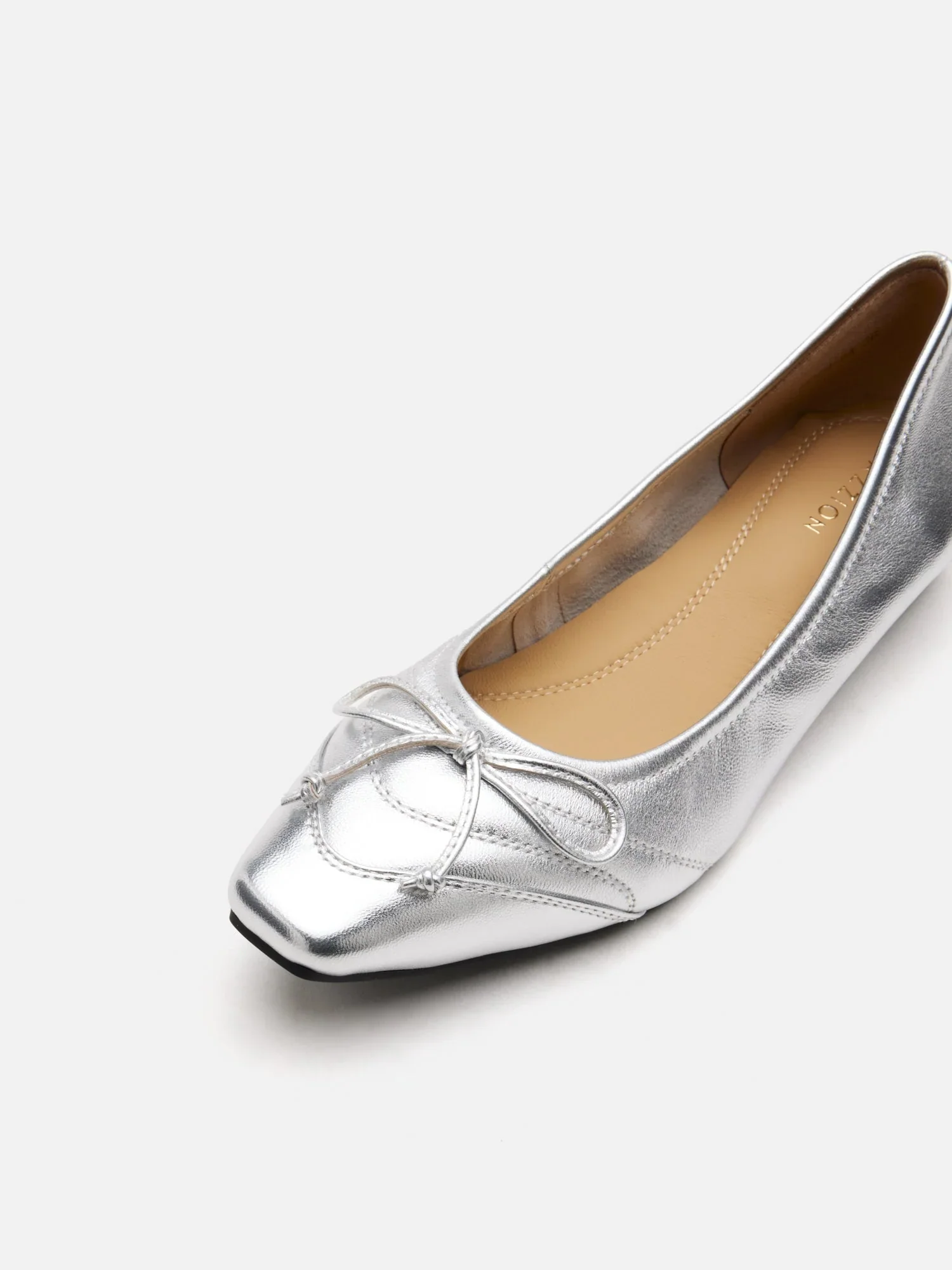 Iridelle Bow Leather Flats - Image 3