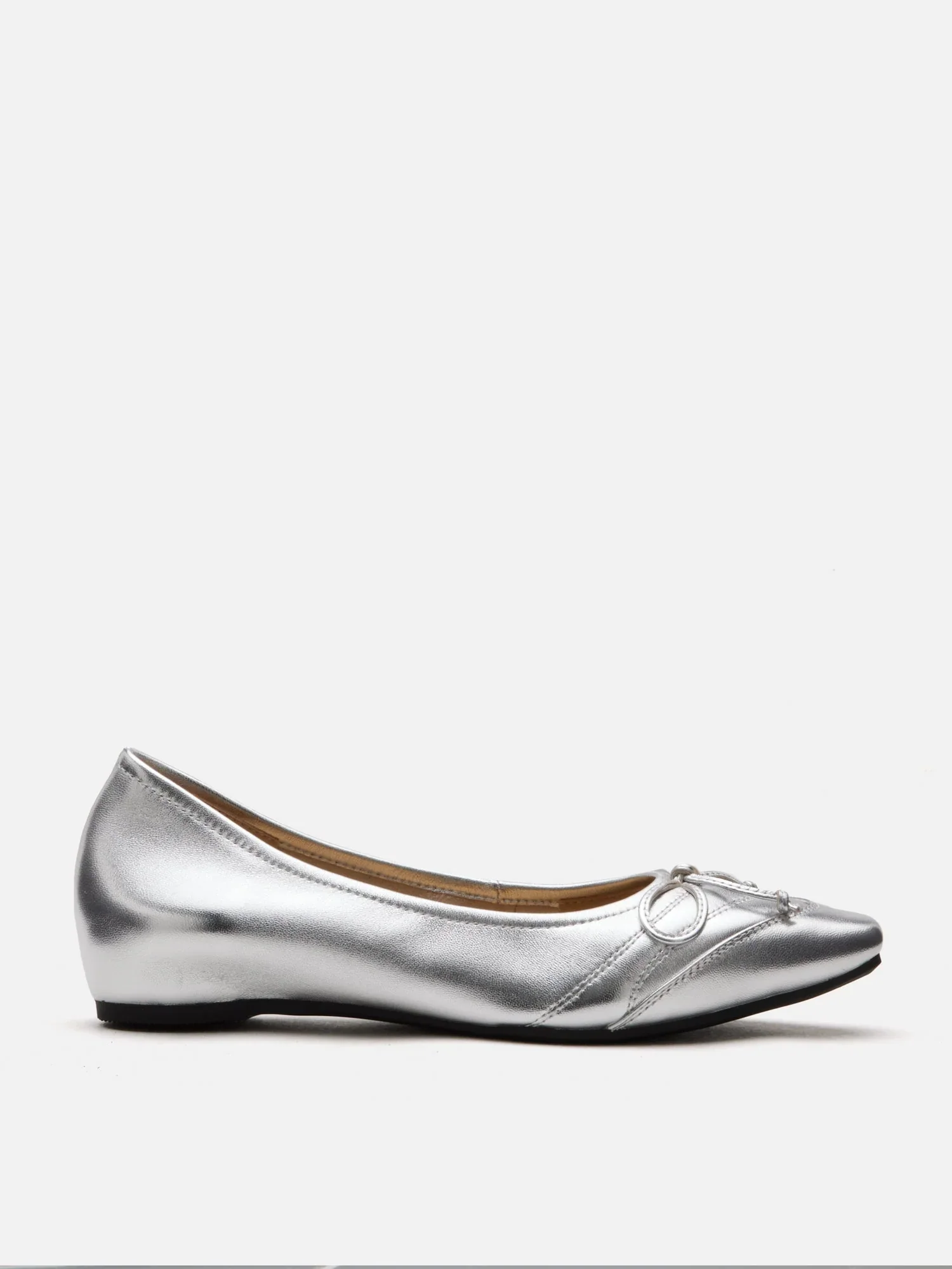 Iridelle Bow Leather Flats - Image 4