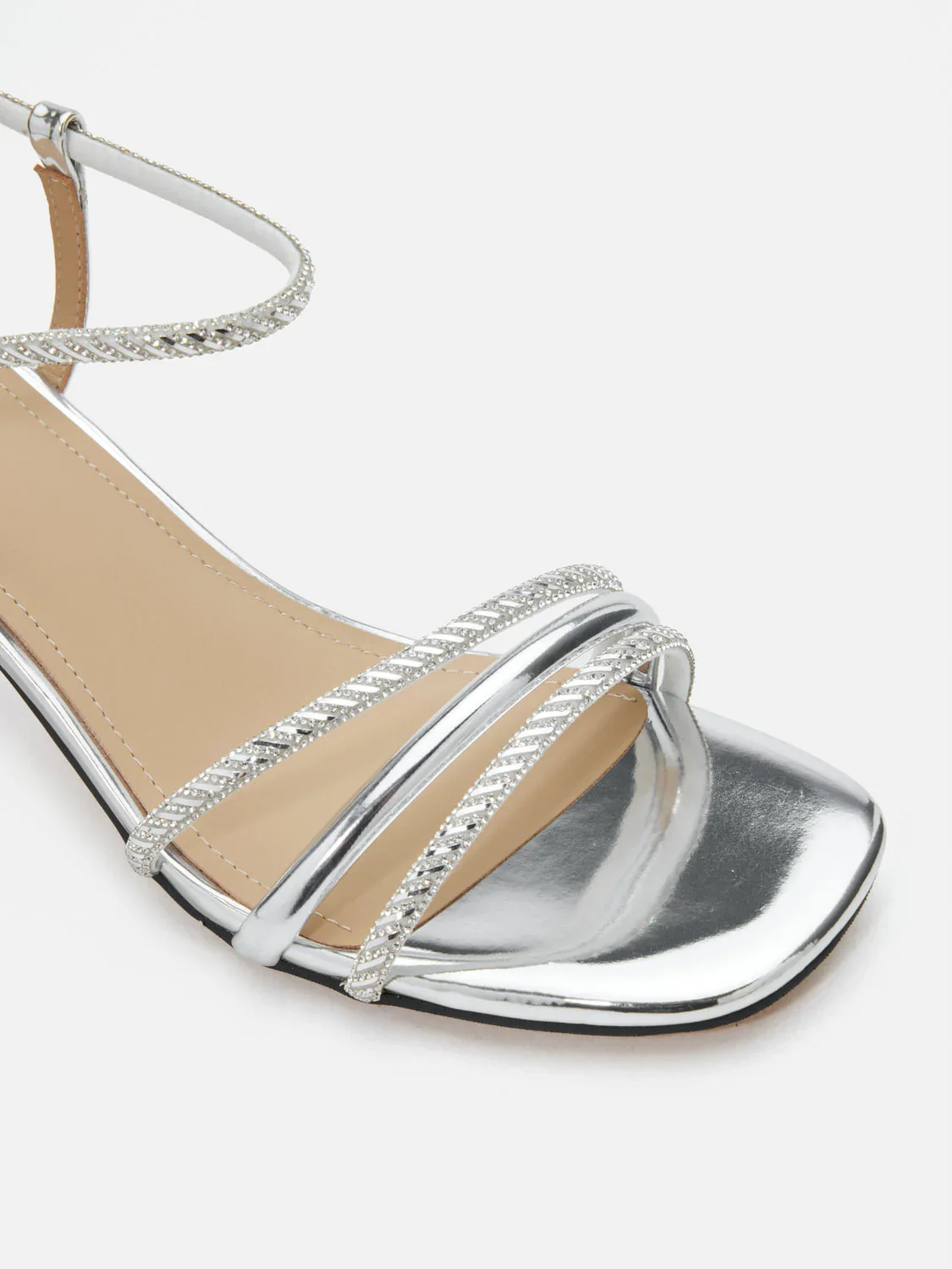 Quinella Crystal Embellished Sandal Heels - Image 3