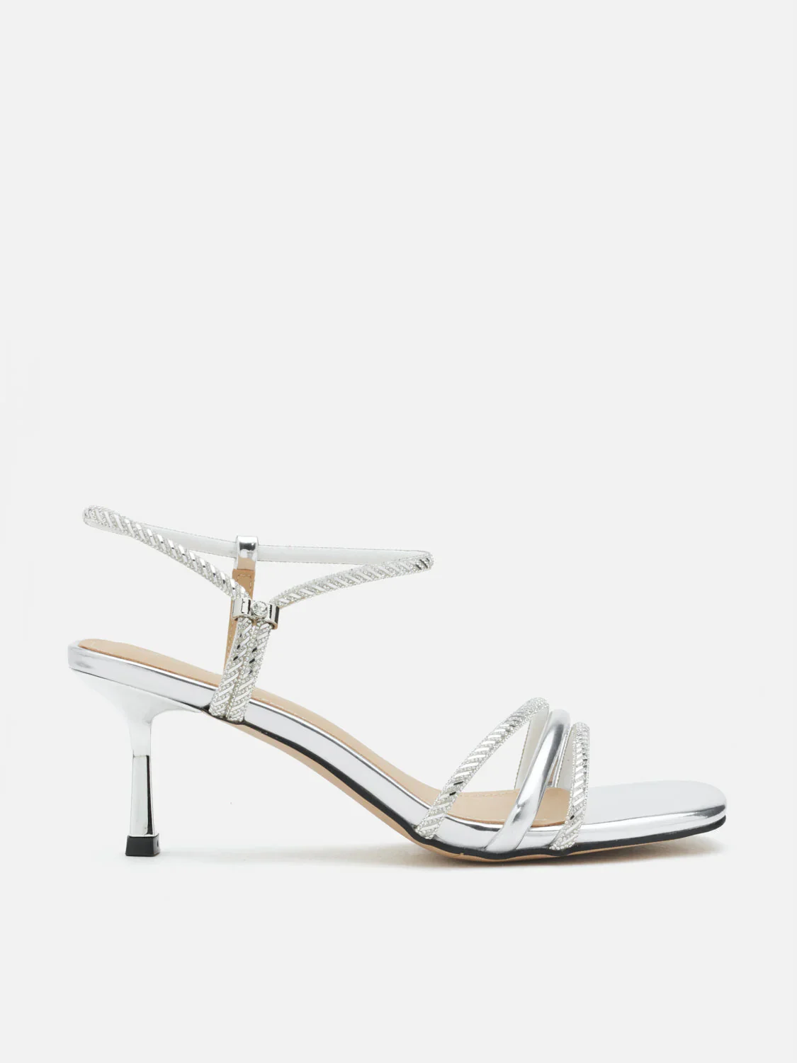 Quinella Crystal Embellished Sandal Heels - Image 4