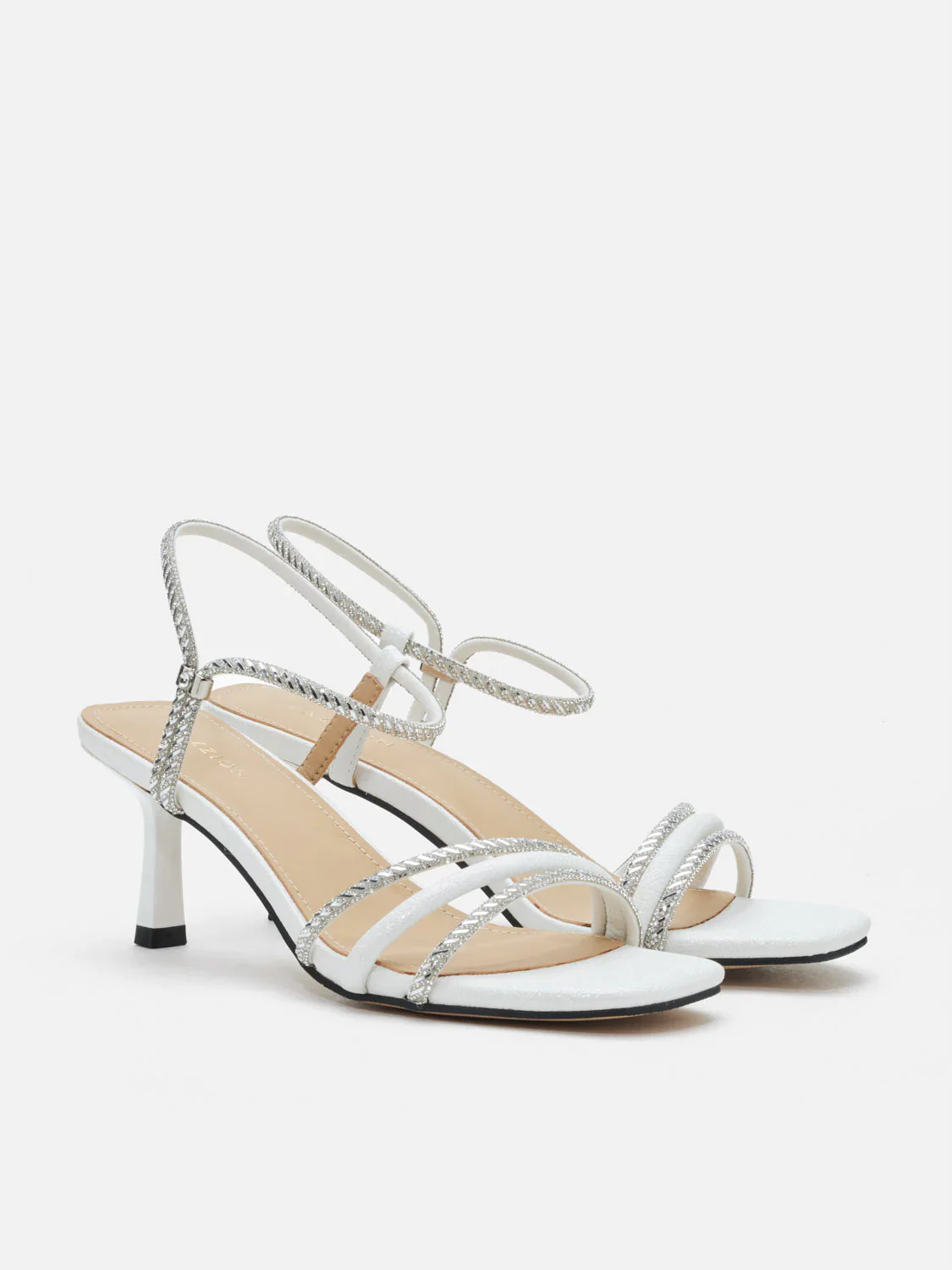 Quinella Crystal Embellished Sandal Heels - Image 8