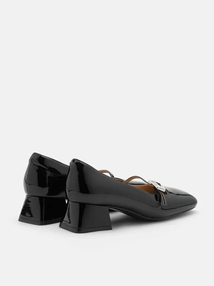 Kamielle Embellished Buckle Mary Jane Heels - Image 13