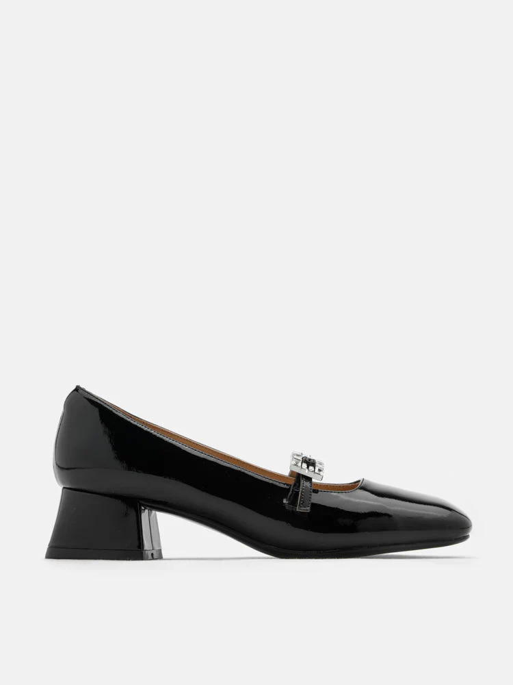 Kamielle Embellished Buckle Mary Jane Heels - Image 9