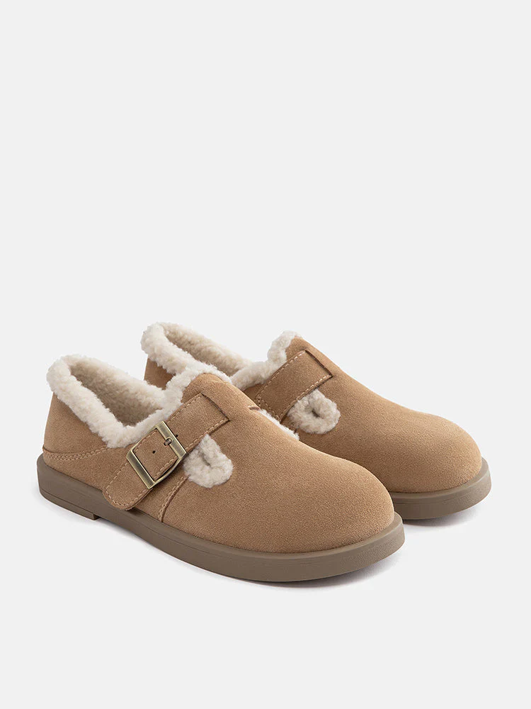 Monique Fur-Trim Buckled Loafers - Image 10