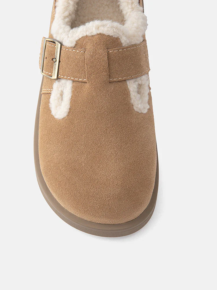 Monique Fur-Trim Buckled Loafers - Image 11