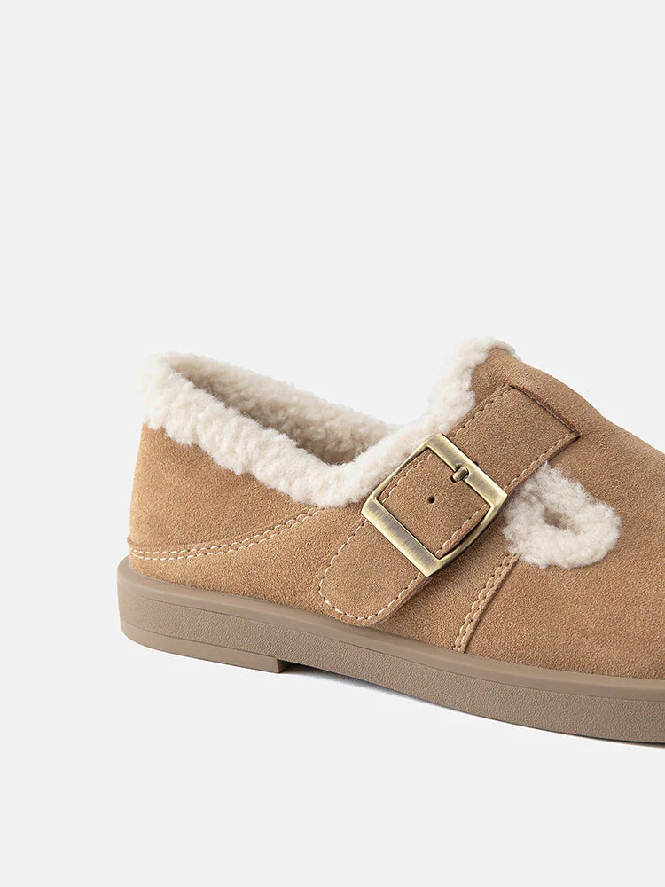 Monique Fur-Trim Buckled Loafers - Image 14