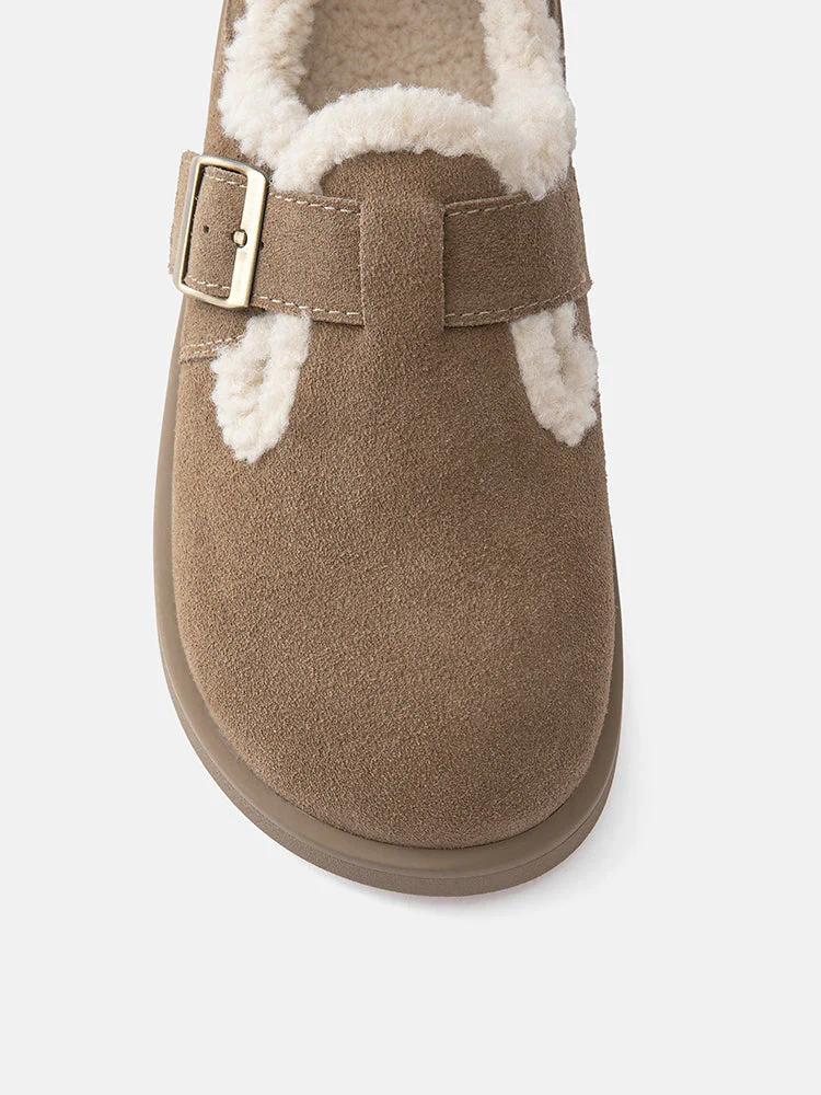 Monique Fur-Trim Buckled Loafers - Image 3