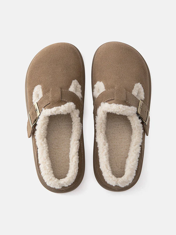 Monique Fur-Trim Buckled Loafers - Image 8