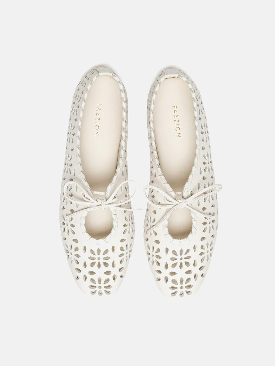 Quenara Floral Cutout Leather Flats - Image 13