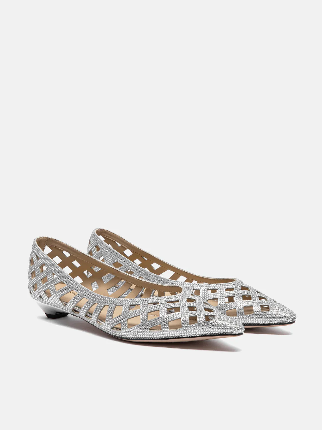 Pavienne Crystal Woven Flats - Image 10