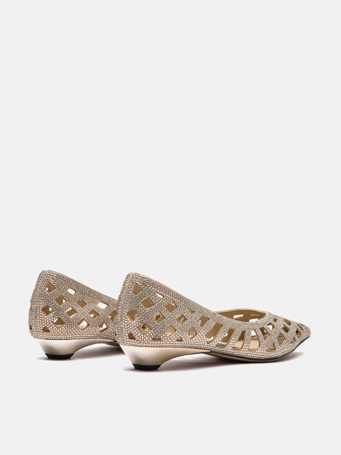 Pavienne Crystal Woven Flats - Image 9