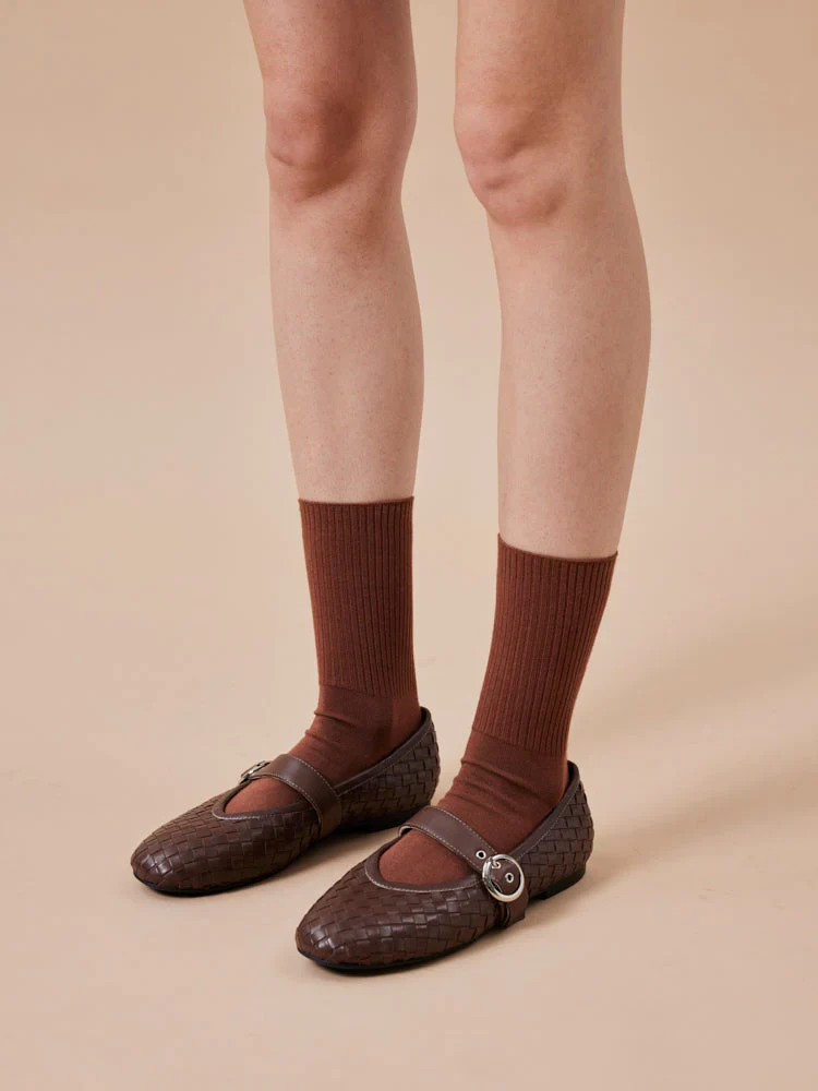 Marin Woven Mary Jane Flats - Image 2