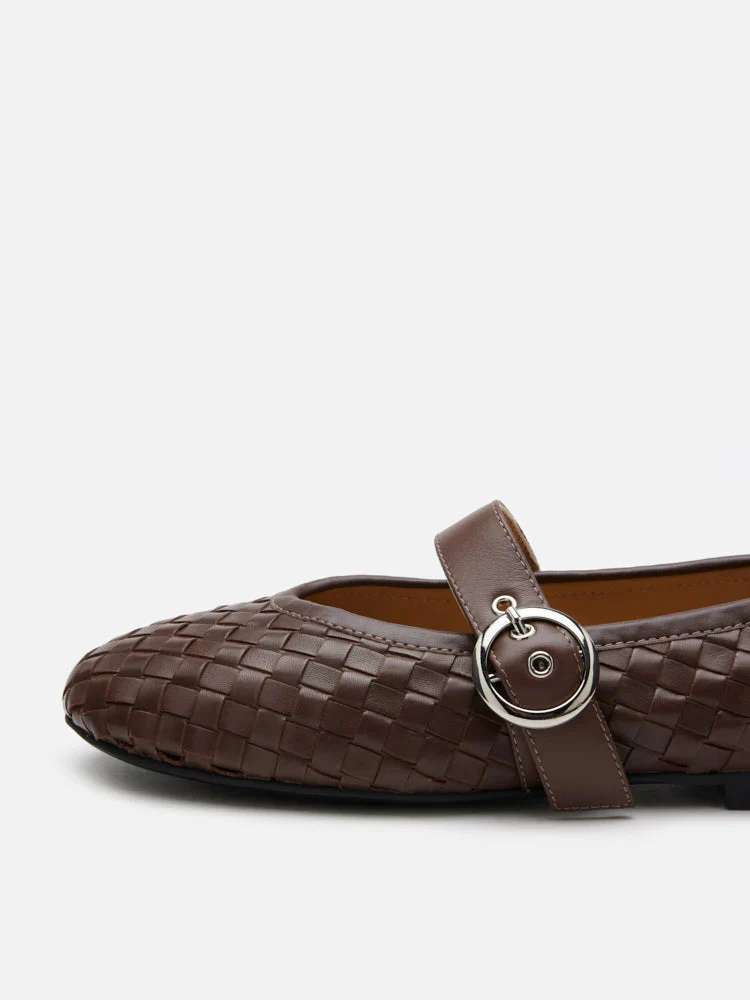 Marin Woven Mary Jane Flats - Image 3