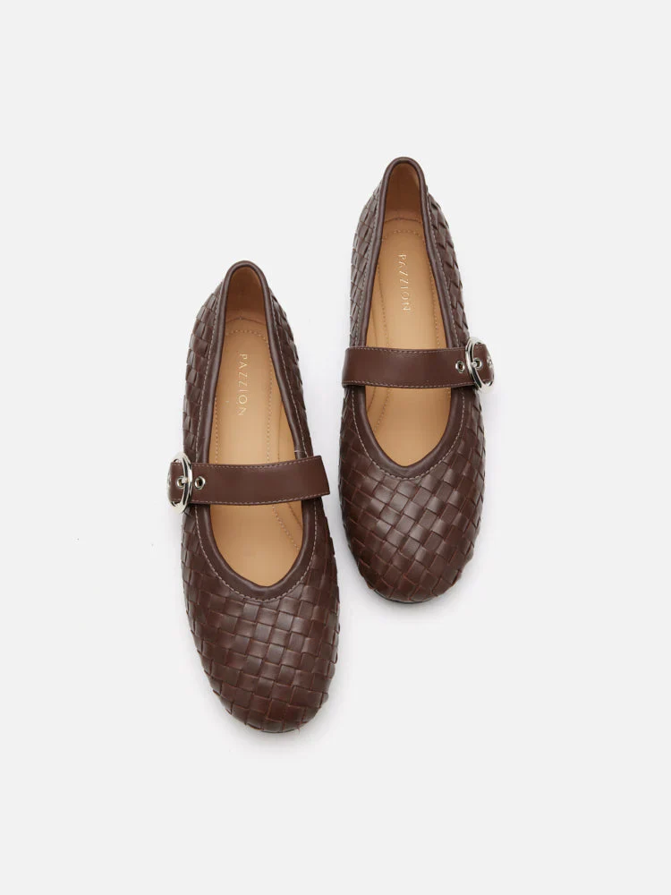 Marin Woven Mary Jane Flats - Image 6