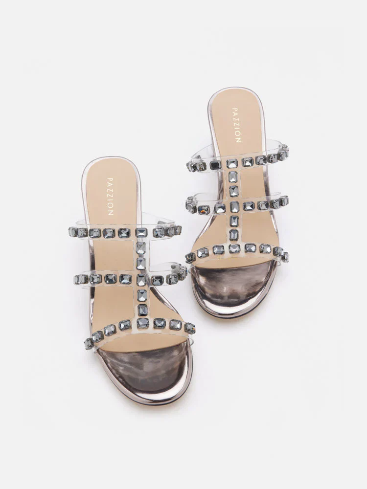Miuccia Diamante Embellished Block Heel Sandals - Image 6