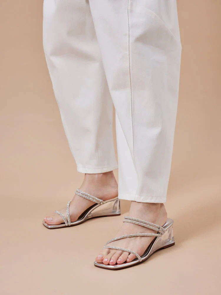 Lola Crystal Strap Wedges - Image 10