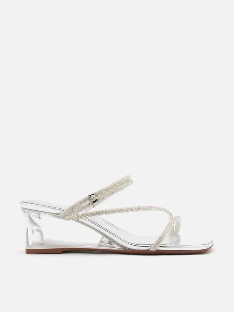 Lola Crystal Strap Wedges - Image 13