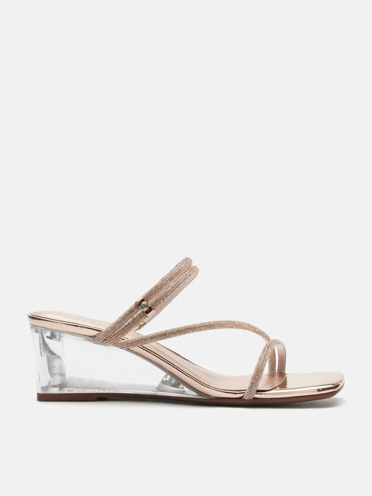 Lola Crystal Strap Wedges - Image 5