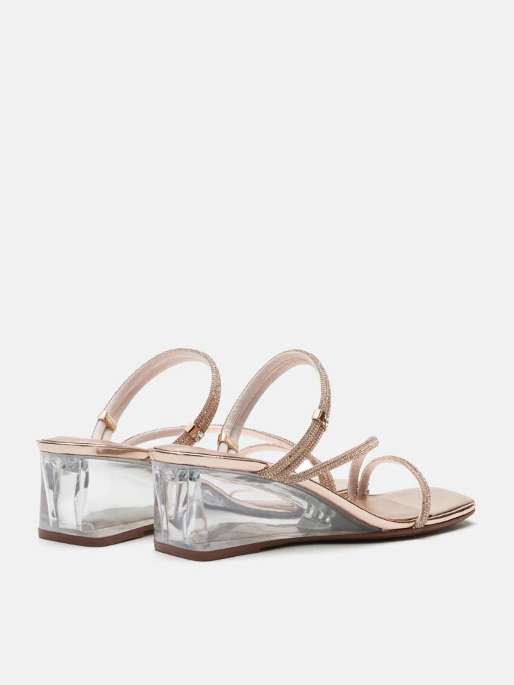 Lola Crystal Strap Wedges - Image 8