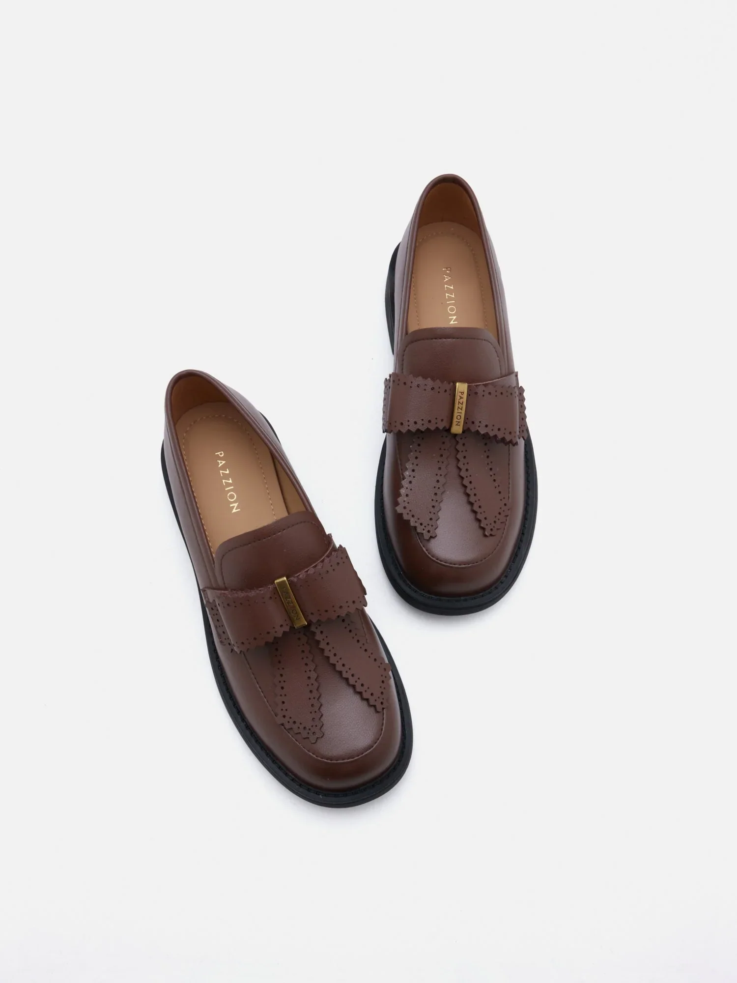 Thea Brogue Bow Loafers - Image 6