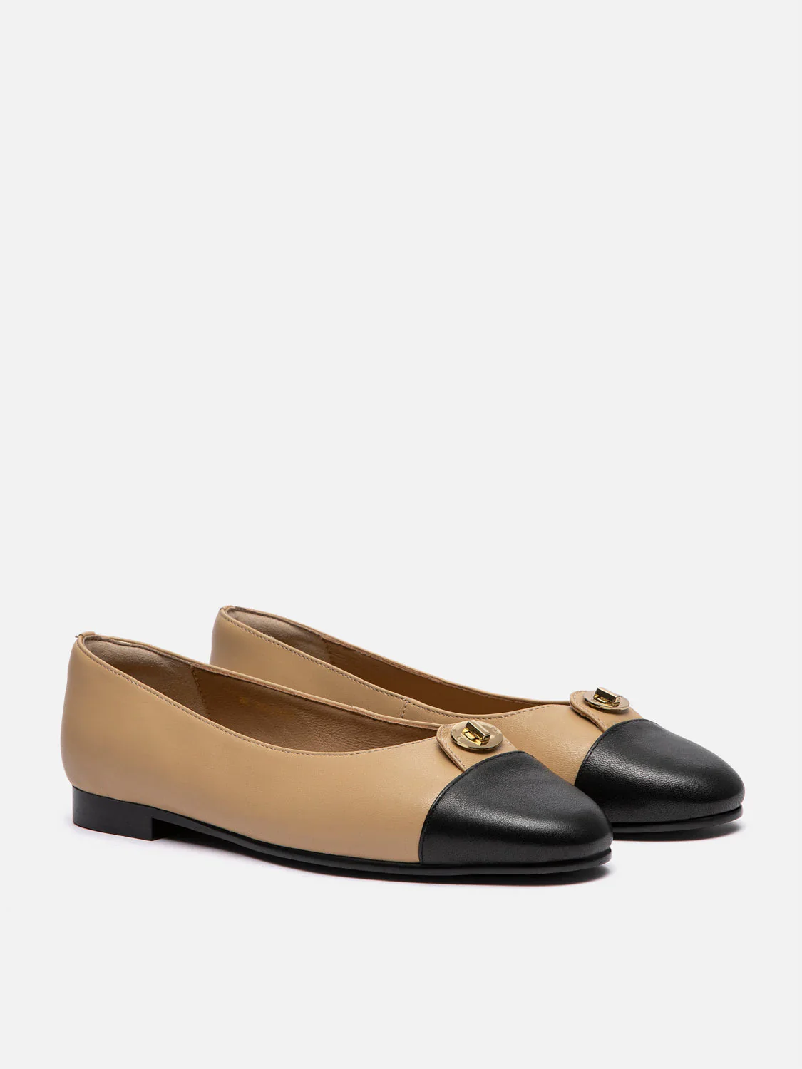 Vowen Cap Toe Leather Flats - Image 3