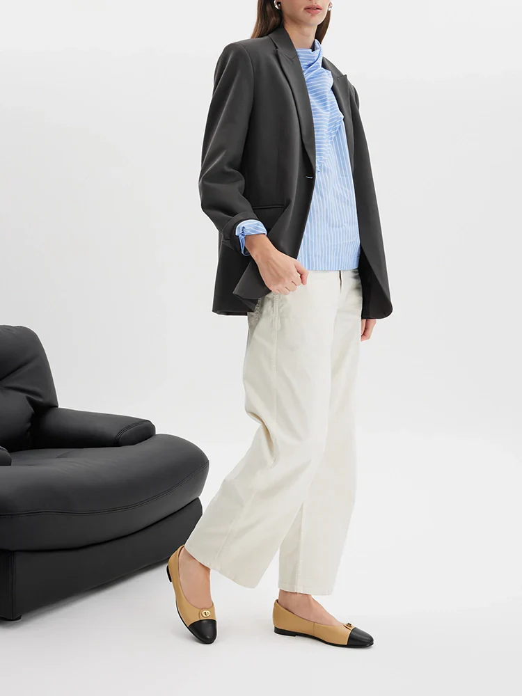 Vowen Cap Toe Leather Flats - Image 4