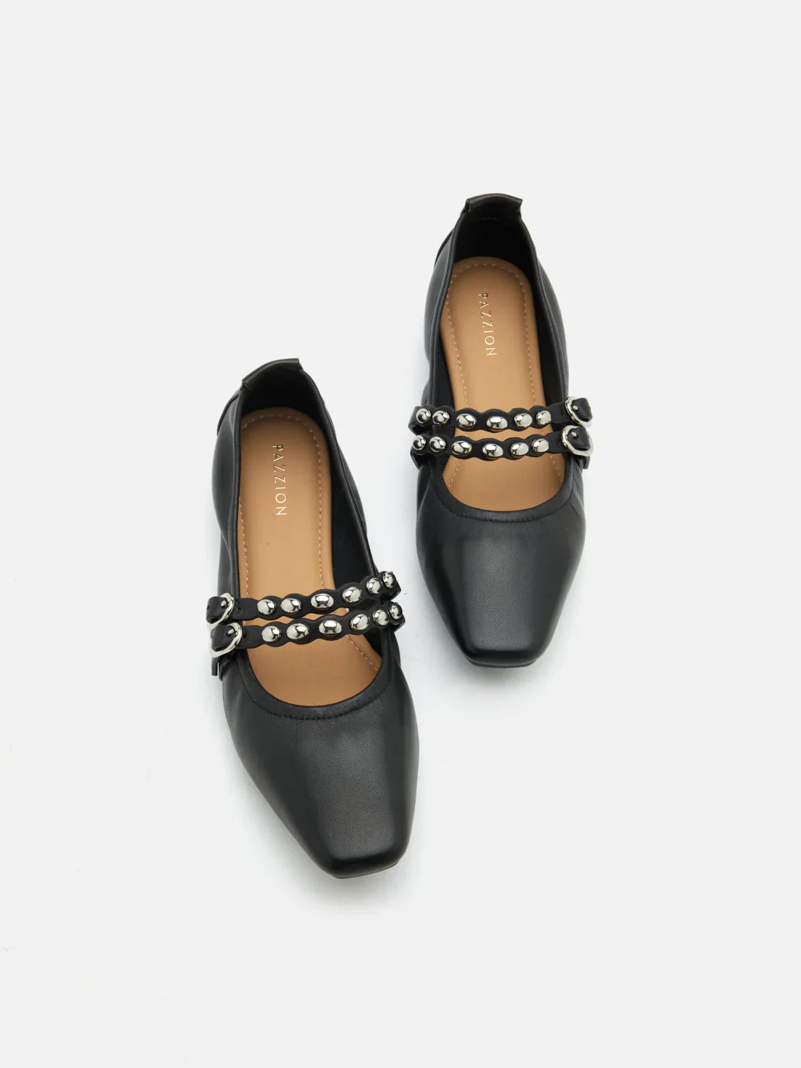 Sydney Studded Double Strap Flats - Image 13