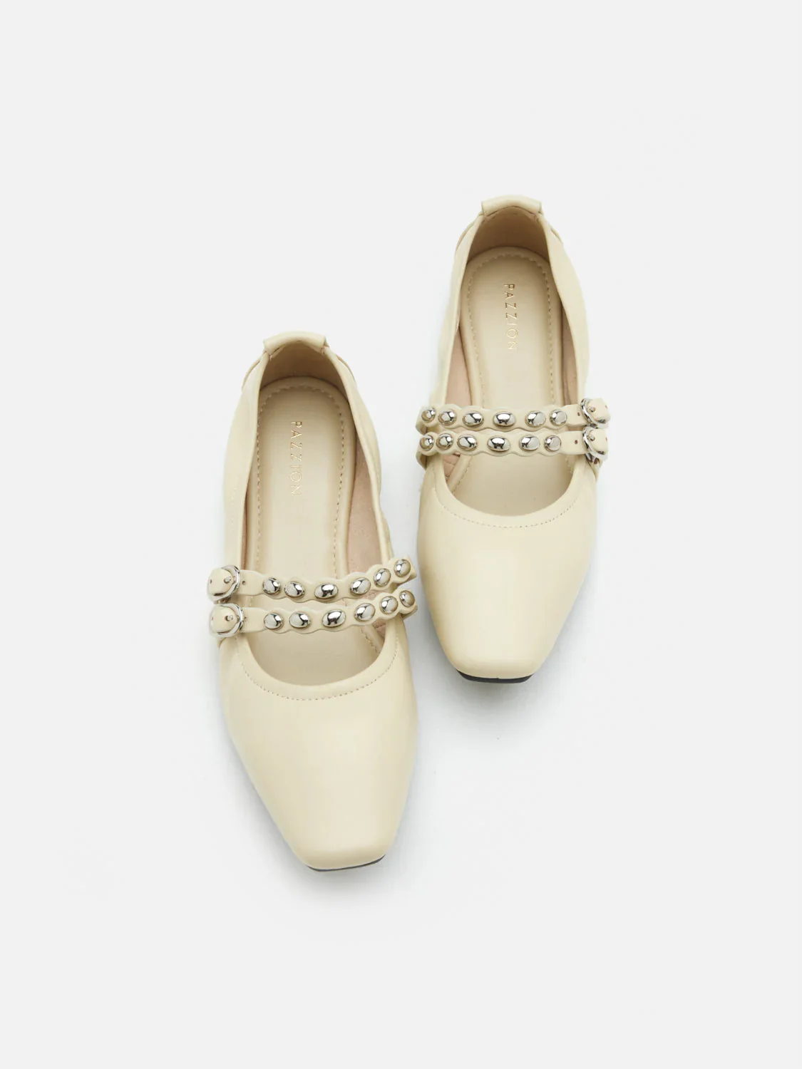 Sydney Studded Double Strap Flats - Image 6