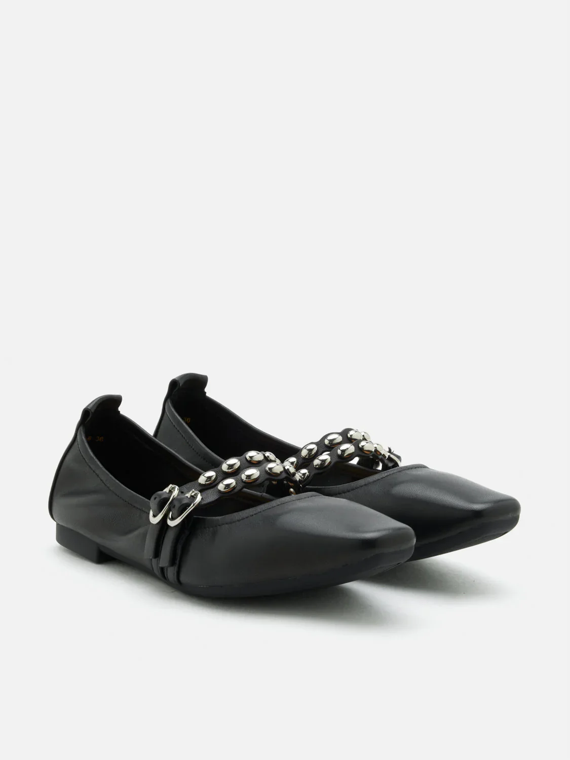 Sydney Studded Double Strap Flats - Image 8