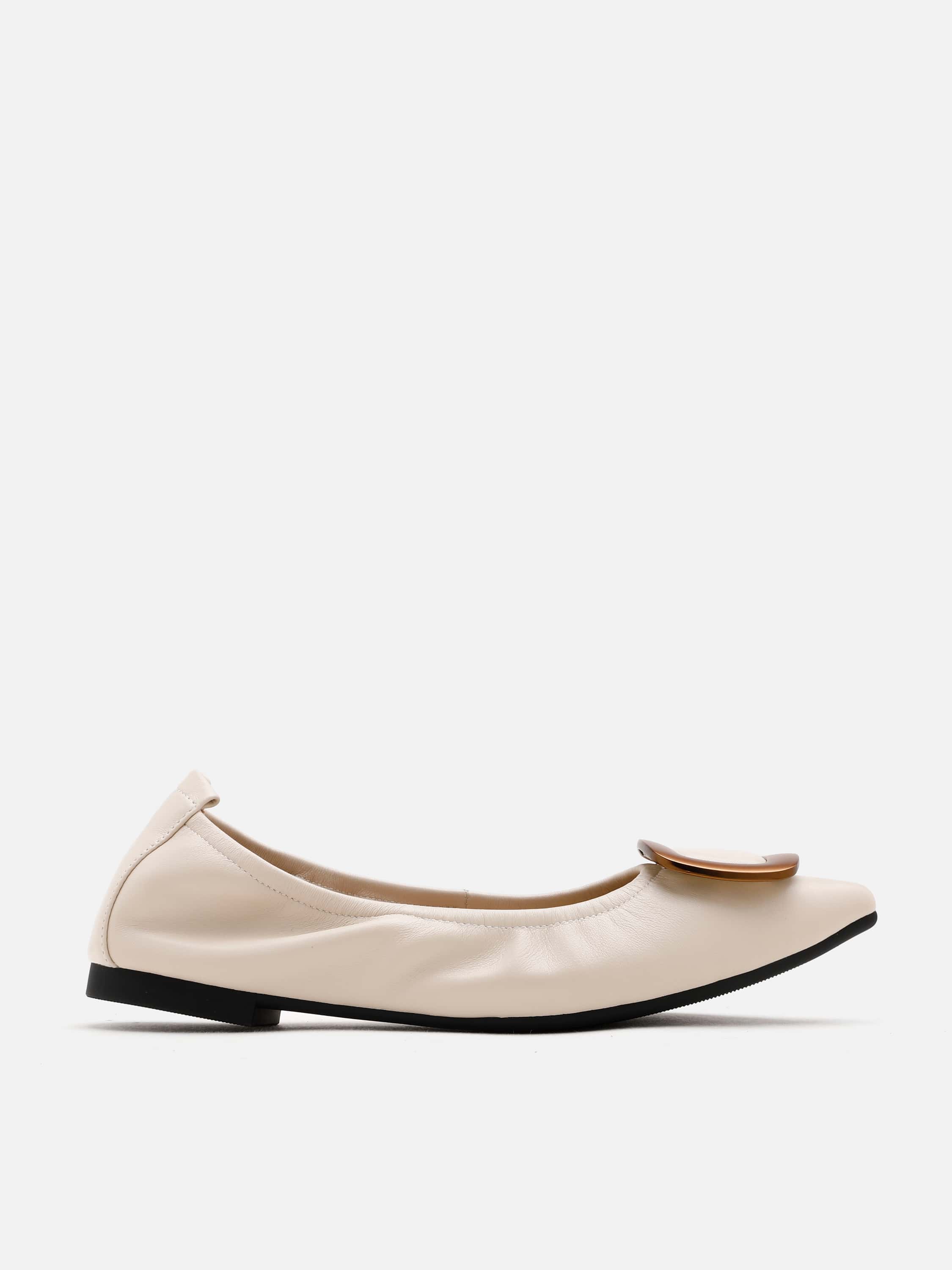 Gilda Brass Pointed Toe Flats - Image 3