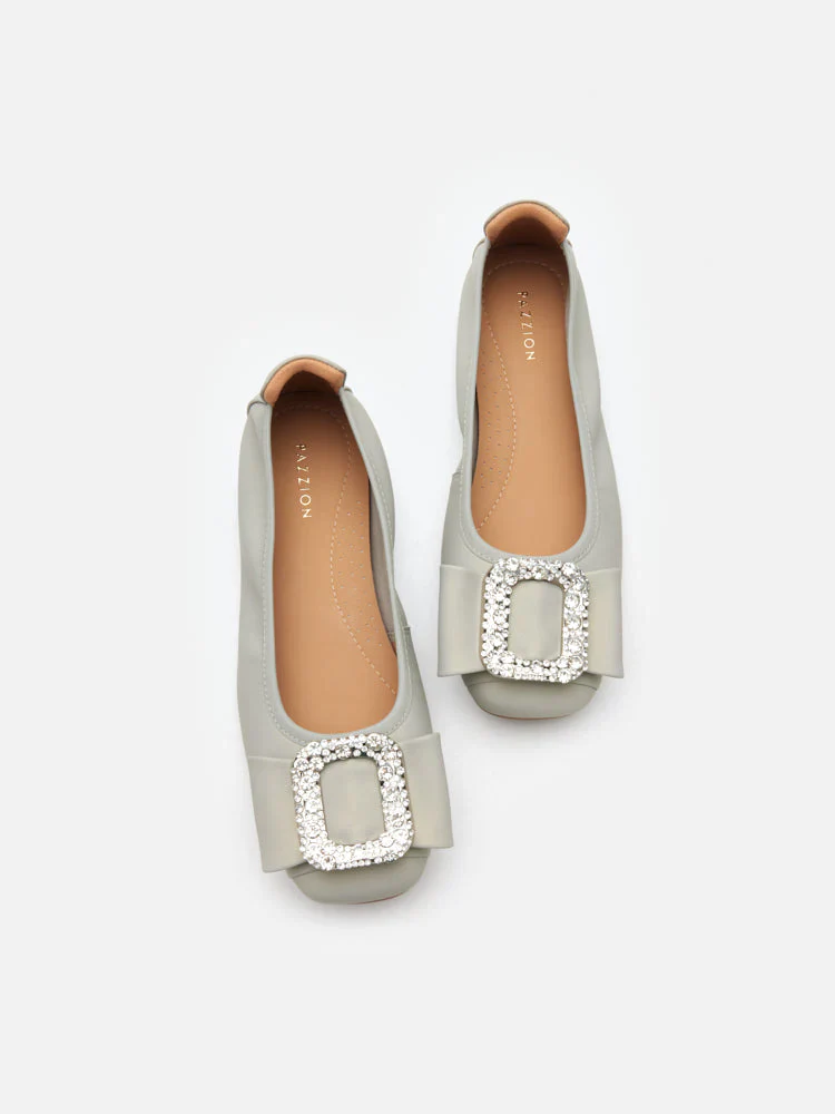 Milla Crystal Buckle Ballet Flats - Image 6